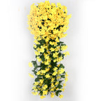 Flores artificiales con resistencia a los rayos UV de 35" x 20" 2 piezas para jardín, balcón y terraza - Fucsia