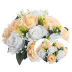 Rosas artificiales de 5" x 9" 2 piezas para bodas y eventos