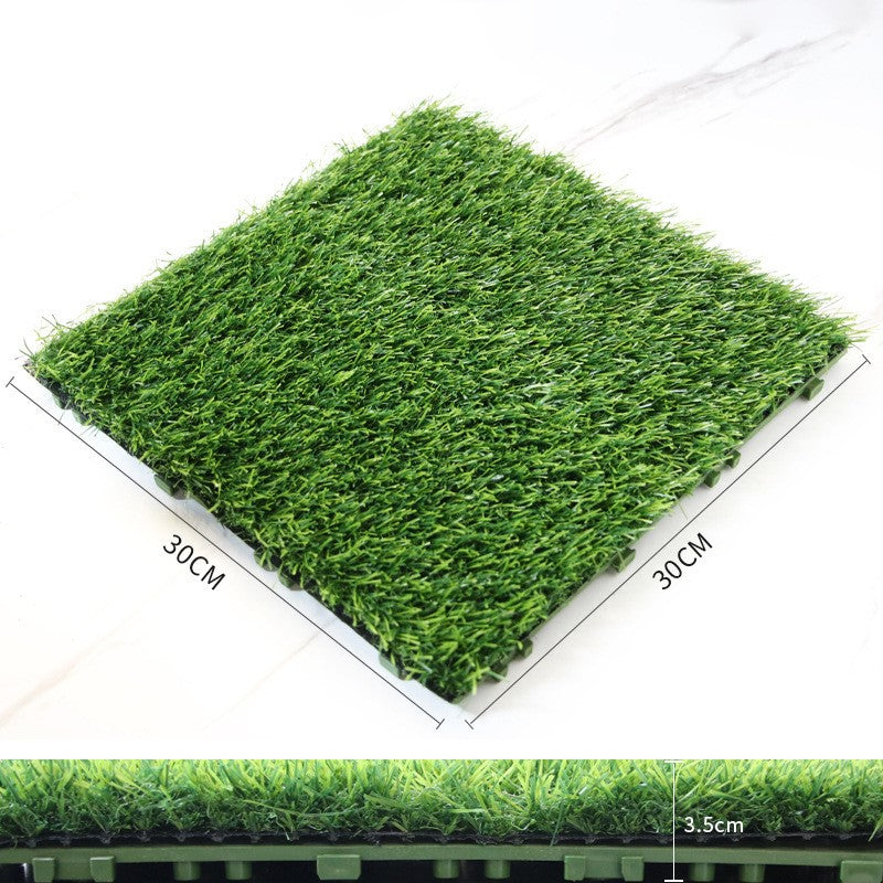 Césped ornamental artificial de 11" para jardín, balcón y terraza