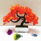 Ramas de pino artificiales de 9" para decoración de interiores - Naranja
