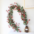 Flores de Pascua artificiales de 71" para decoración del hogar - Snow apple rattan