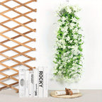 Orquídeas artificiales con resistencia a los rayos UV de 32" x 15" para jardín, balcón y terraza
