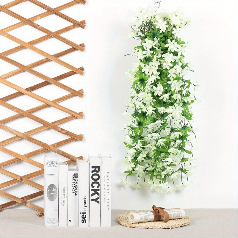 Orquídeas artificiales con resistencia a los rayos UV de 32" x 15" para jardín, balcón y terraza