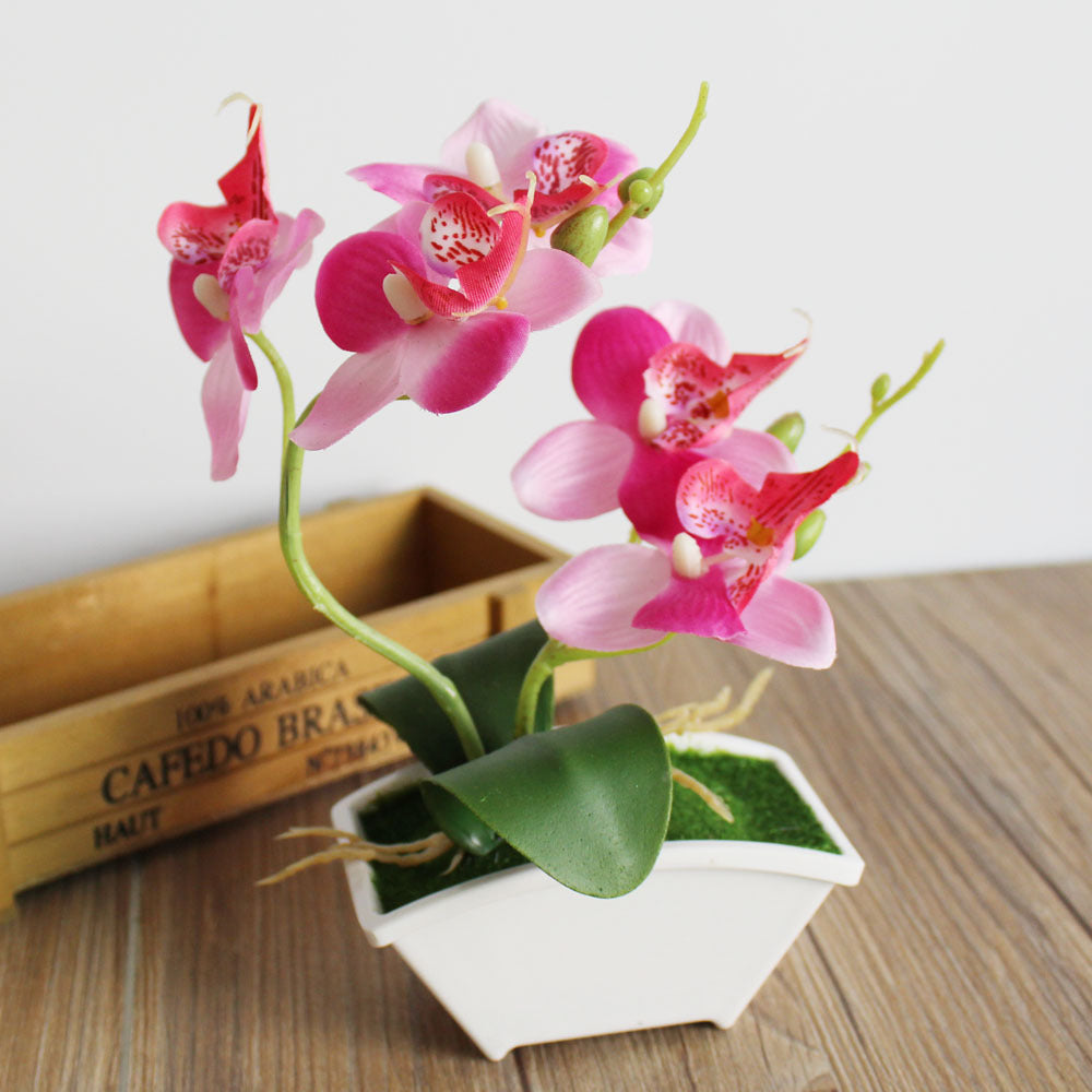 Orquídeas artificiales para jardín, balcón y terraza