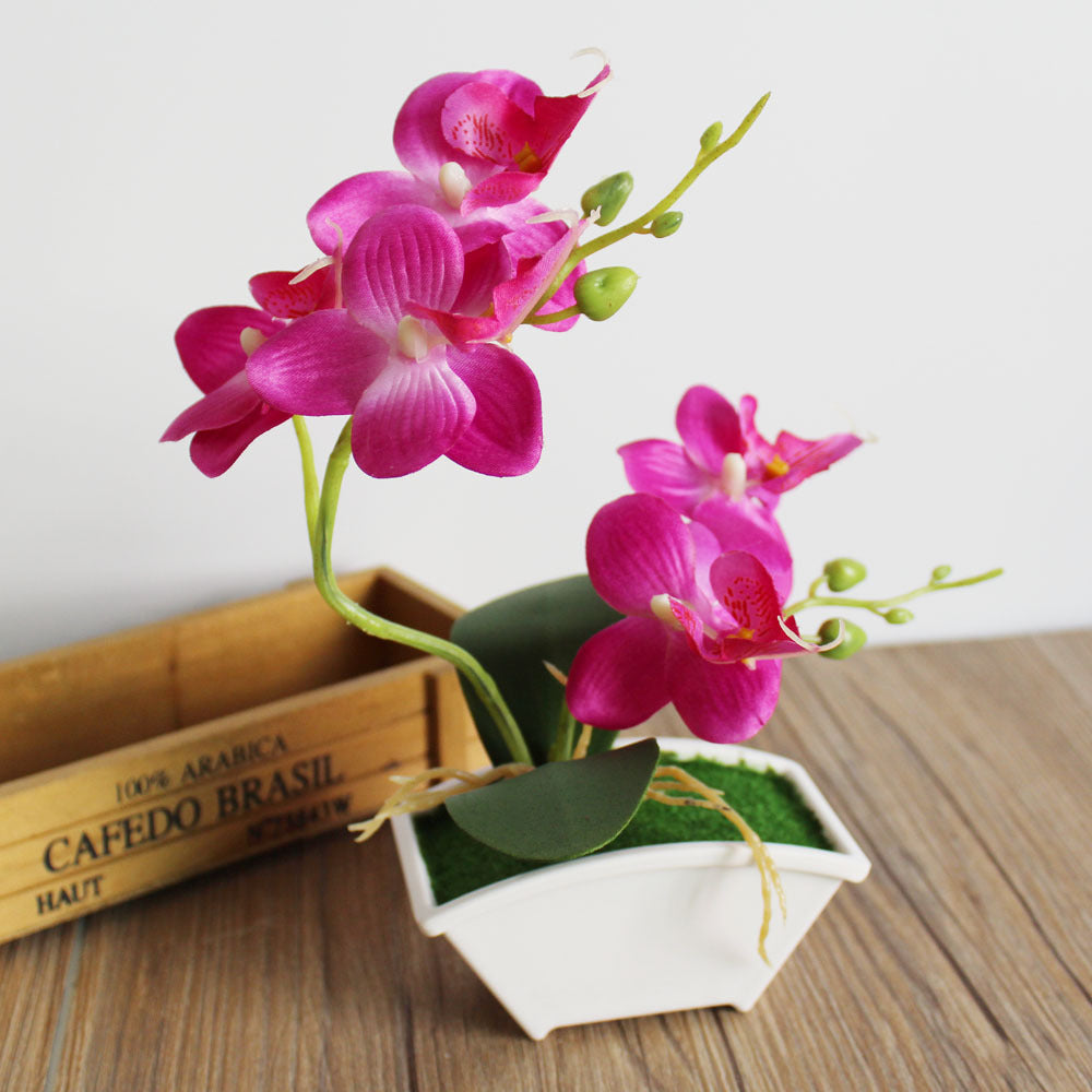 Orquídeas artificiales para jardín, balcón y terraza