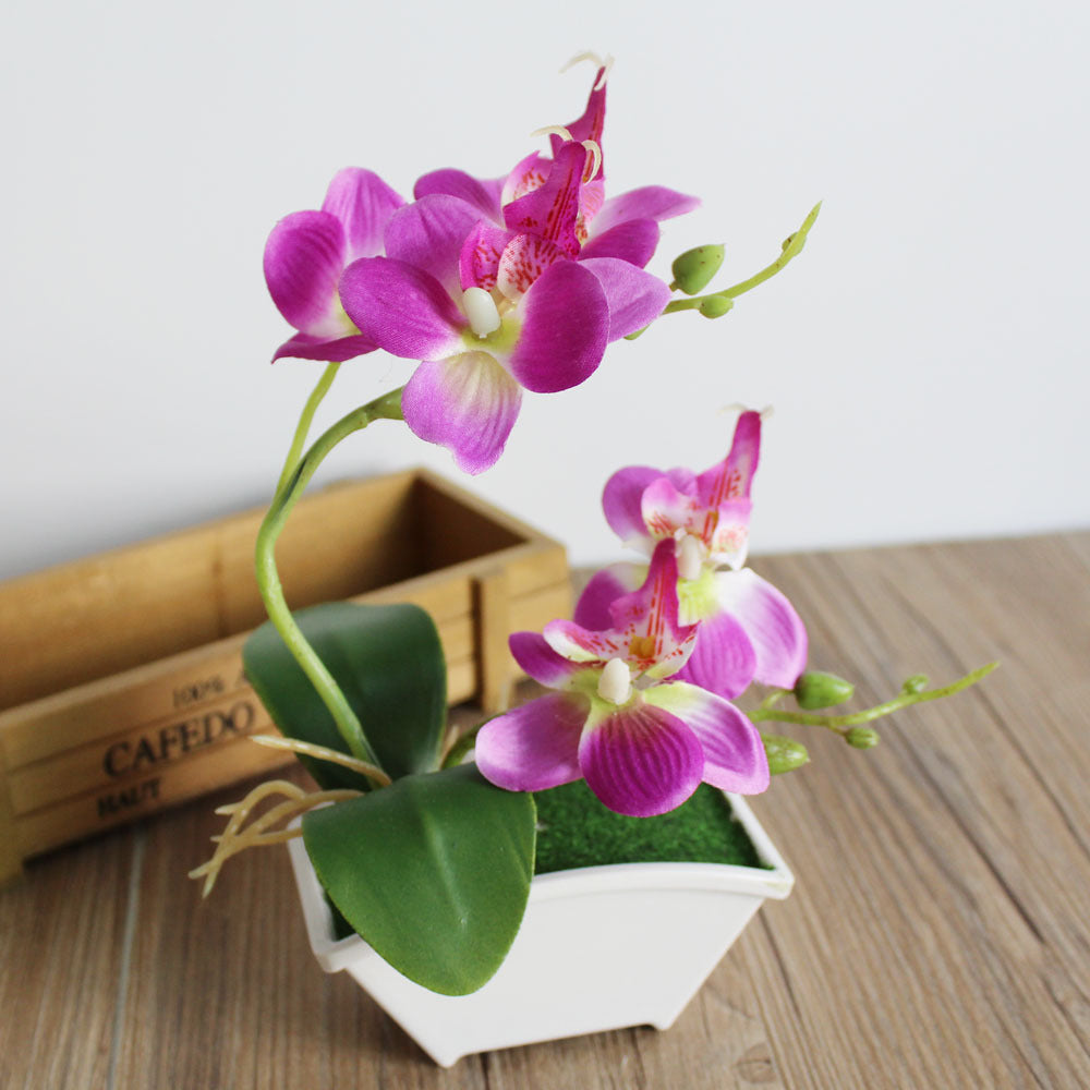 Orquídeas artificiales para jardín, balcón y terraza