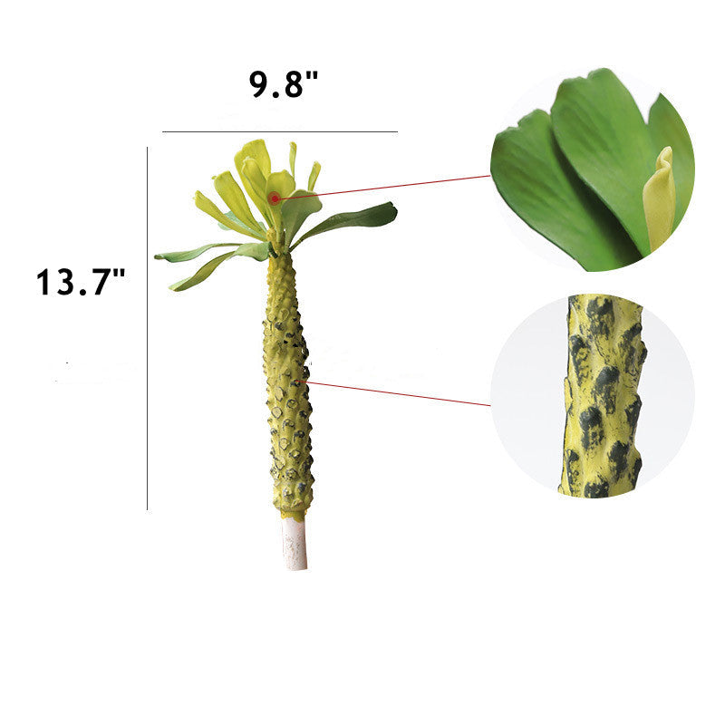 Planta artificial con resistencia a los rayos UV con tacto real para jardín, balcón y terraza