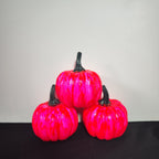 Calabazas artificiales de 3" x 3" 3 piezas para decoración del hogar