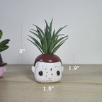 Regalo floral artificial de 3" x 2" 3 piezas para arreglos florales y proyectos DIY