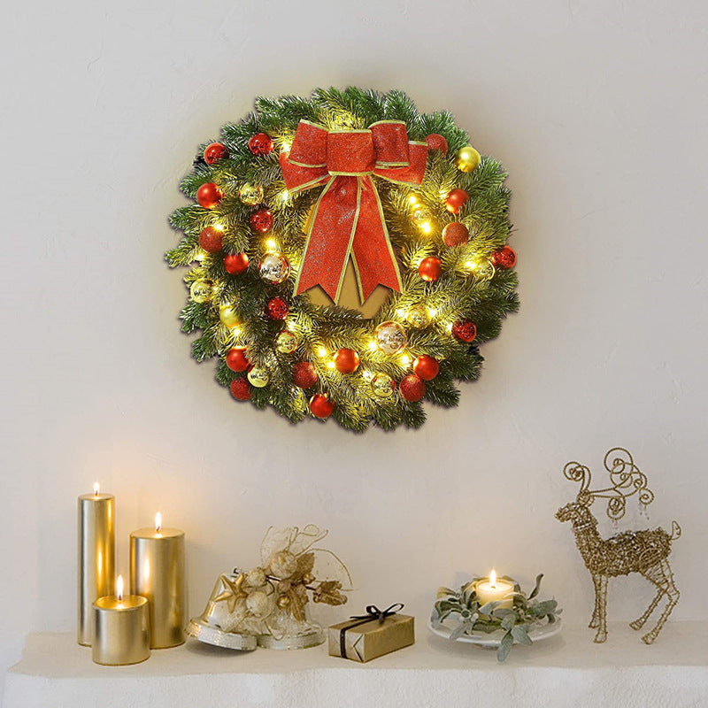Corona o guirnalda artificial para decoración navideña - 12 inch