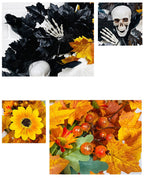 Hojas de arce artificiales de 17" x 17" para decoración de interiores