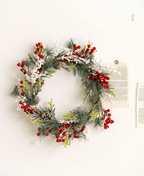 Bayas artificiales para bodas y eventos - Verde Christmas pick (b)