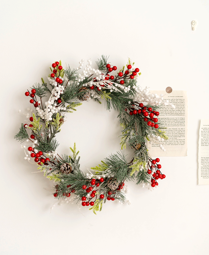 Bayas artificiales para bodas y eventos - Verde Christmas pick (b)