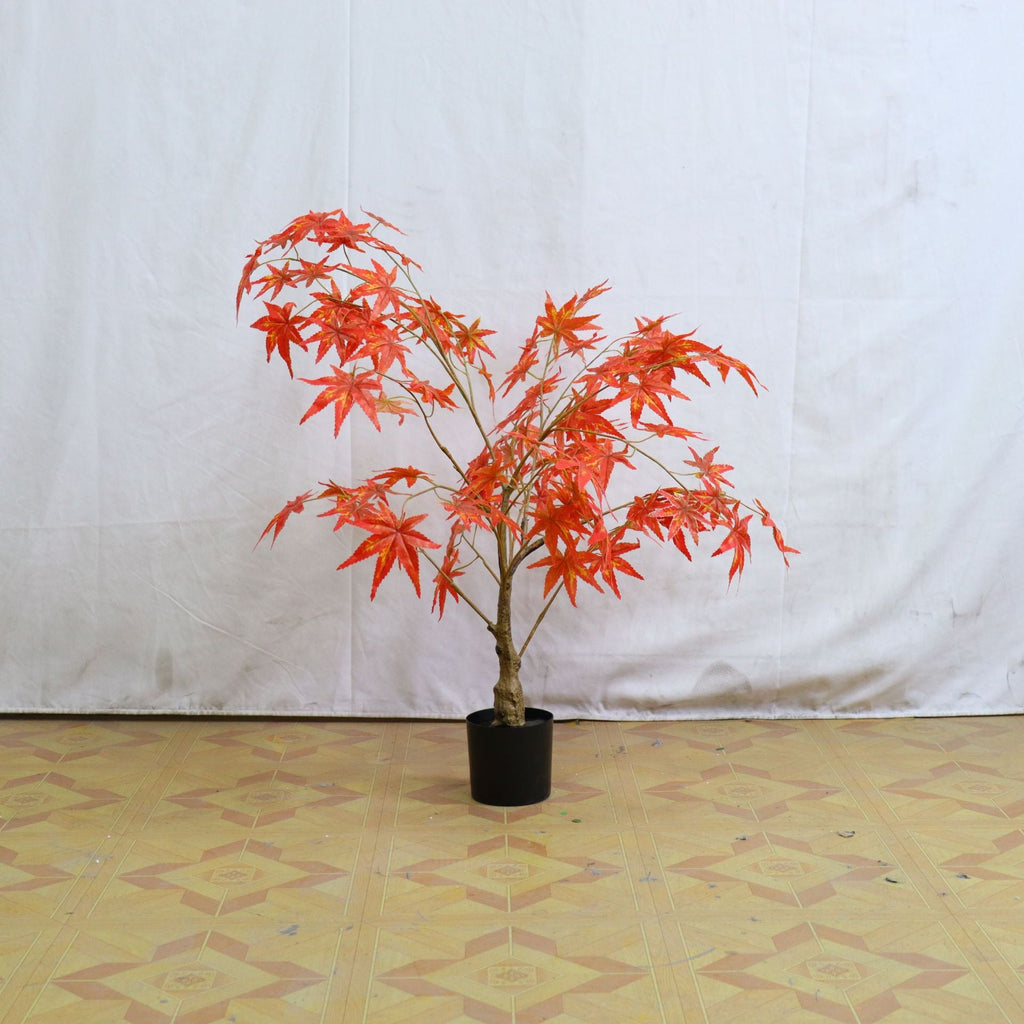 Hojas de arce artificiales para decoración de otoño