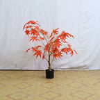 Hojas de arce artificiales para decoración de otoño