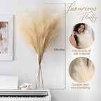 Pampas artificiales de 43" 3 piezas para bodas y eventos