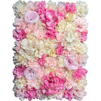 Rosas artificiales con resistencia a los rayos UV 12 piezas para jardín, balcón y terraza - Case of 3 packs (total of 12 wall mat panels) Morado/blanco