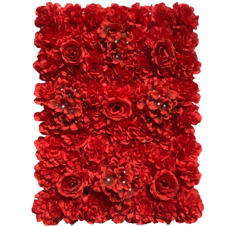 Rosas artificiales con resistencia a los rayos UV 12 piezas para jardín, balcón y terraza - Case of 3 packs (total of 12 wall mat panels) Rosa/champán