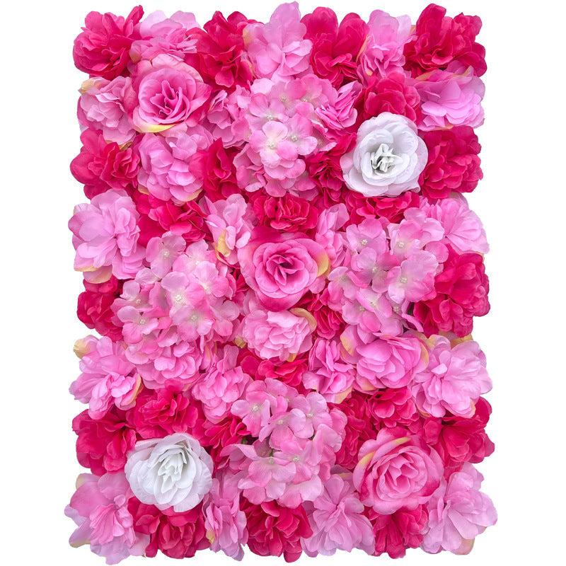 Rosas artificiales con resistencia a los rayos UV 12 piezas para jardín, balcón y terraza - Case of 3 packs (total of 12 wall mat panels) Rosa/blanco