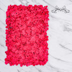 Hortensias artificiales con resistencia a los rayos UV para jardín, balcón y terraza - Pack of 4 panels Deep azul