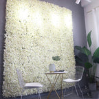 Hortensias artificiales con resistencia a los rayos UV para jardín, balcón y terraza - Case of 3 packs (total of 12 wall mat panels) Rosa intenso