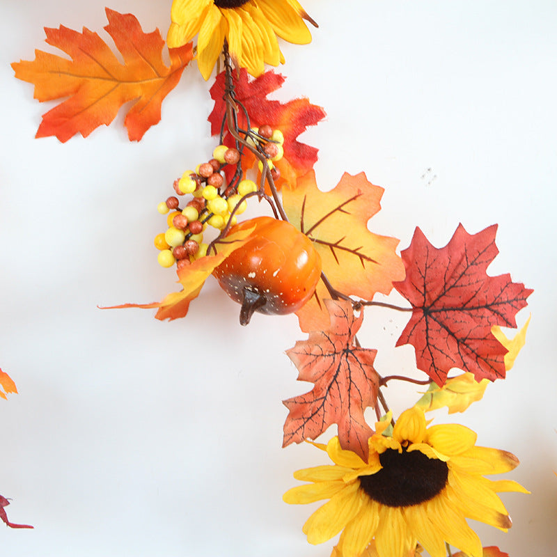 Girasoles artificiales de 68" para arreglos florales y proyectos DIY - Amarillo/naranja/rojo