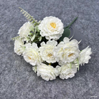 Hibiscos artificiales para arreglos florales y proyectos DIY - Blanco