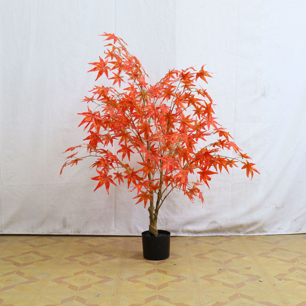 Hojas de arce artificiales para decoración de otoño
