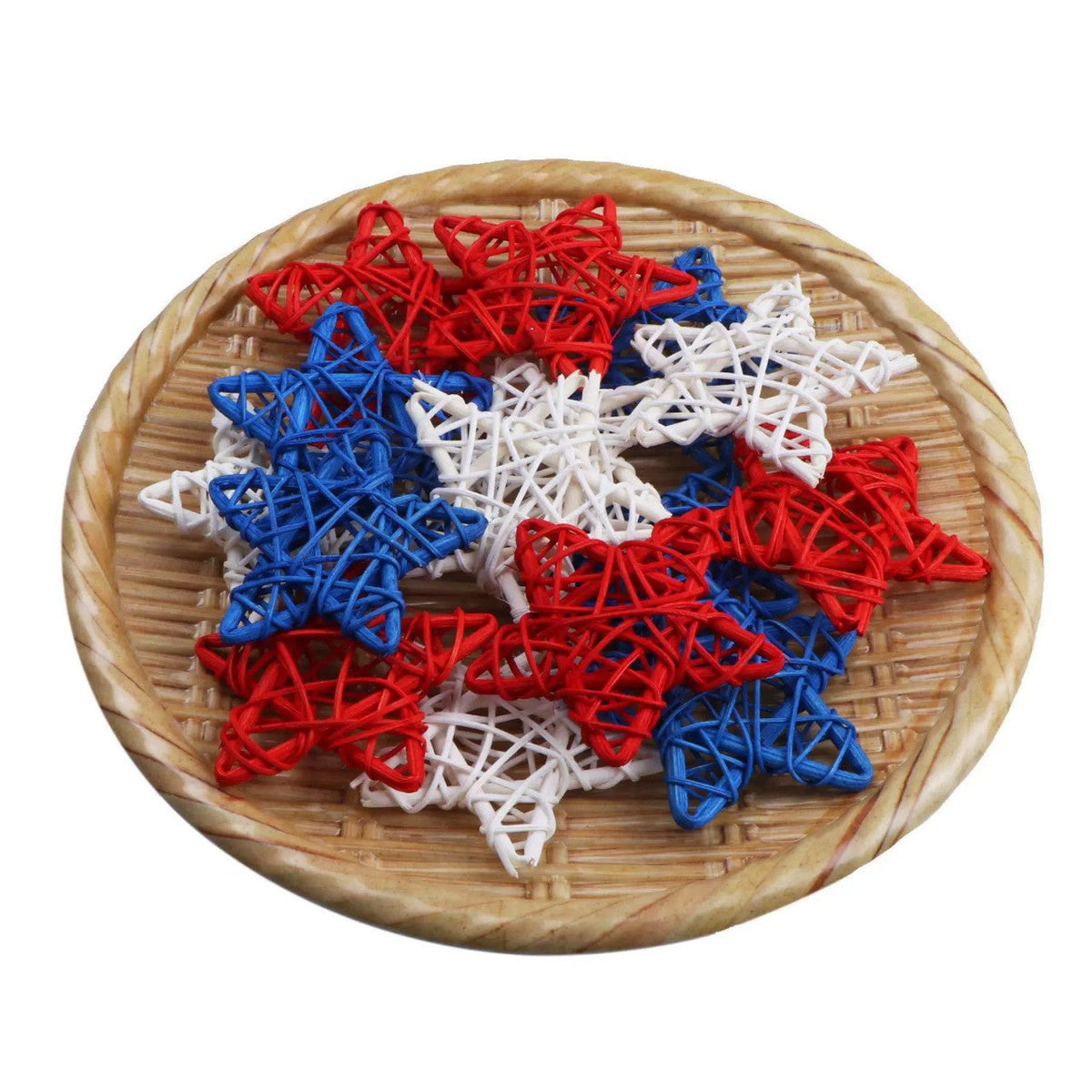 Adorno colgante artificial de 2" x 2" 24 piezas para jardín, balcón y terraza - Stars