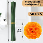 Cabezas de flores artificiales de 2" x 2" 50 piezas para bodas y eventos