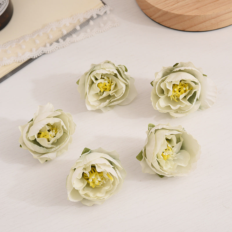 Rosas artificiales de 2" x 2" 50 piezas para bodas y eventos