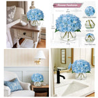 Hortensias artificiales para decoración de interiores - Rosa