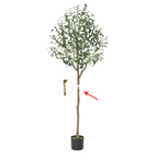Olivo artificiales con resistencia a los rayos UV 2 piezas para jardín, balcón y terraza