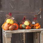 Calabazas artificiales de 4" x 2" para decoración del hogar
