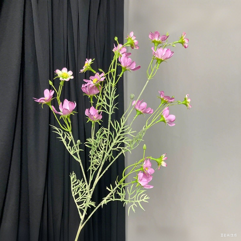 Tallos artificiales de 36.7" para jardín, balcón y terraza - Light/morado