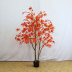 Hojas de arce artificiales para decoración de otoño