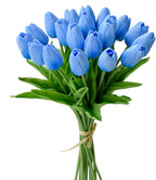 Tulipanes artificiales de 3.5" 20 tallos para bodas y eventos