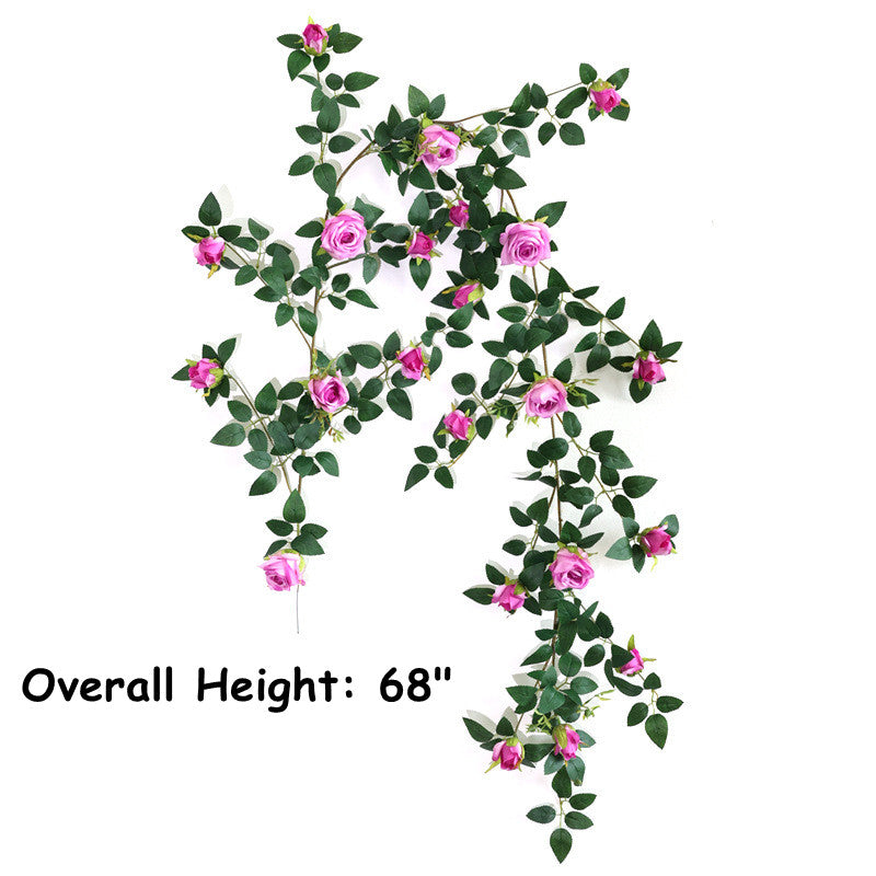 Rosas artificiales con resistencia a los rayos UV de 68" x 10" 2 piezas para jardín, balcón y terraza - Rojo