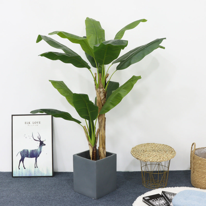 Planta artificial con resistencia a los rayos UV para jardín, balcón y terraza - Verde