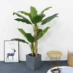 Planta artificial con resistencia a los rayos UV para jardín, balcón y terraza - Verde