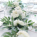 Eucalipto artificial de 72" x 10" para bodas y eventos - Blanco