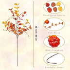 Eucalipto artificial de 32" x 15" 6 piezas para bodas y eventos