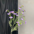 Tallos artificiales de 36.7" para jardín, balcón y terraza - Morado