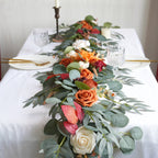 Peonías artificiales de 70" x 12" para bodas y eventos - Burdeos/rosa