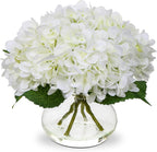 Hortensias artificiales para decoración de interiores