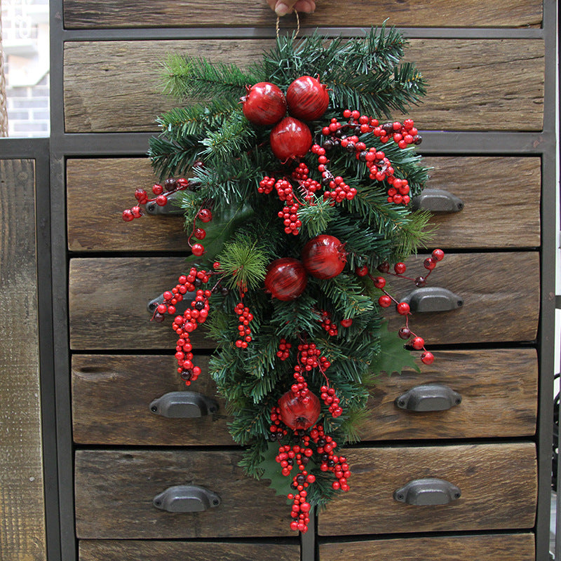 Bayas artificiales de 24" para decoración del hogar - Rojo&verde