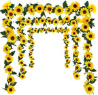 Girasoles artificiales con resistencia a los rayos UV para jardín, balcón y terraza - Large