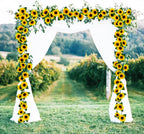 Girasoles artificiales con resistencia a los rayos UV para jardín, balcón y terraza