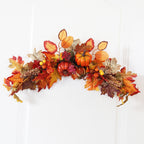 Calabazas artificiales de 24" para decoración del hogar - Naranja
