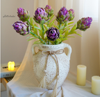 Flores artificiales de 22" para bodas y eventos - Verde